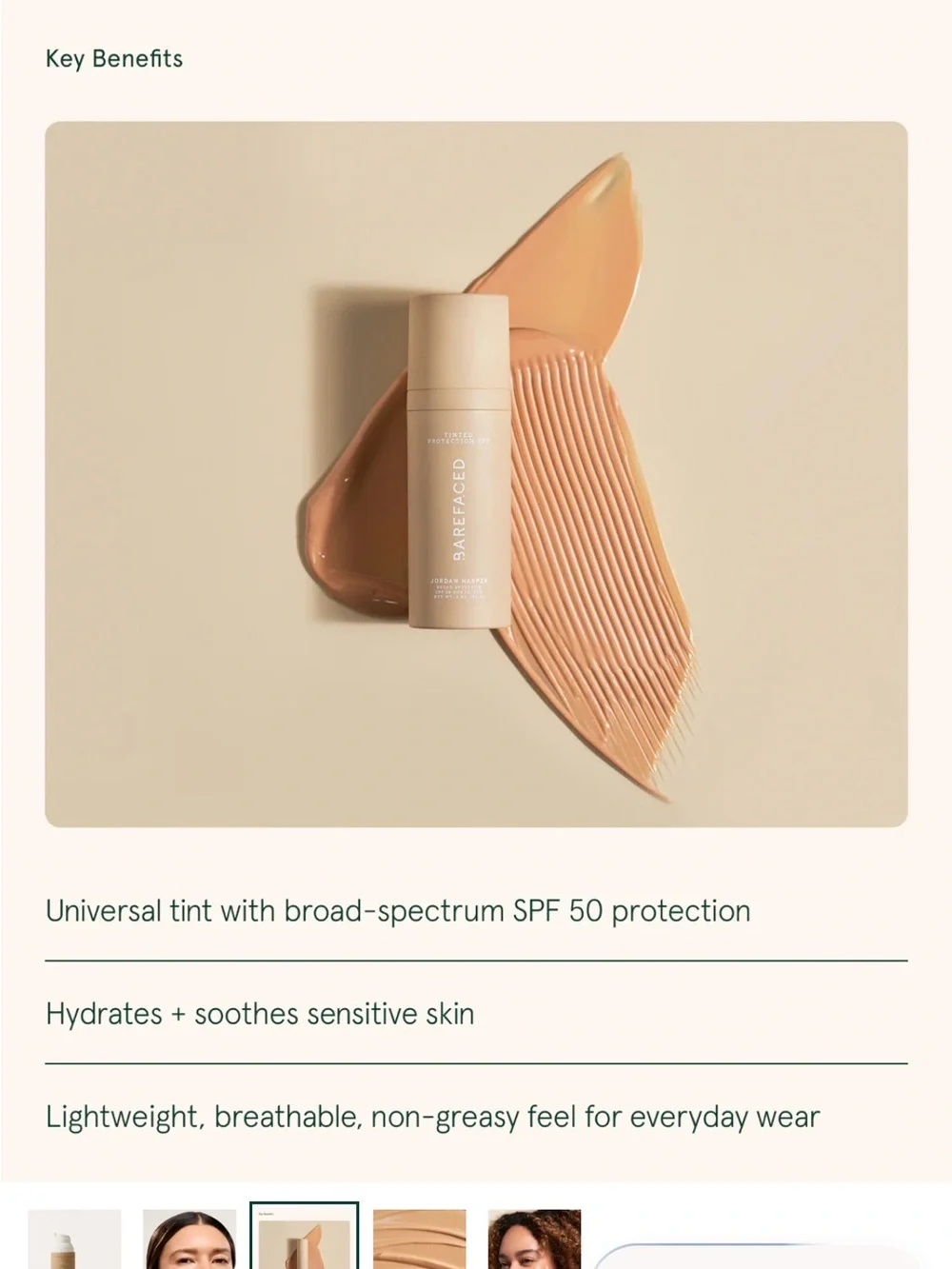 Barefaced Tinted Protection SPF